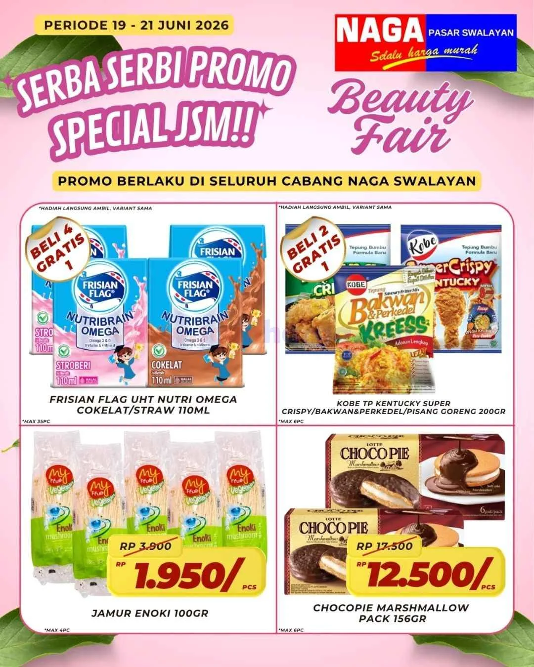 Promo JSM Naga Swalayan: Belanja Hemat Akhir Pekan 19-21 Juni 2026