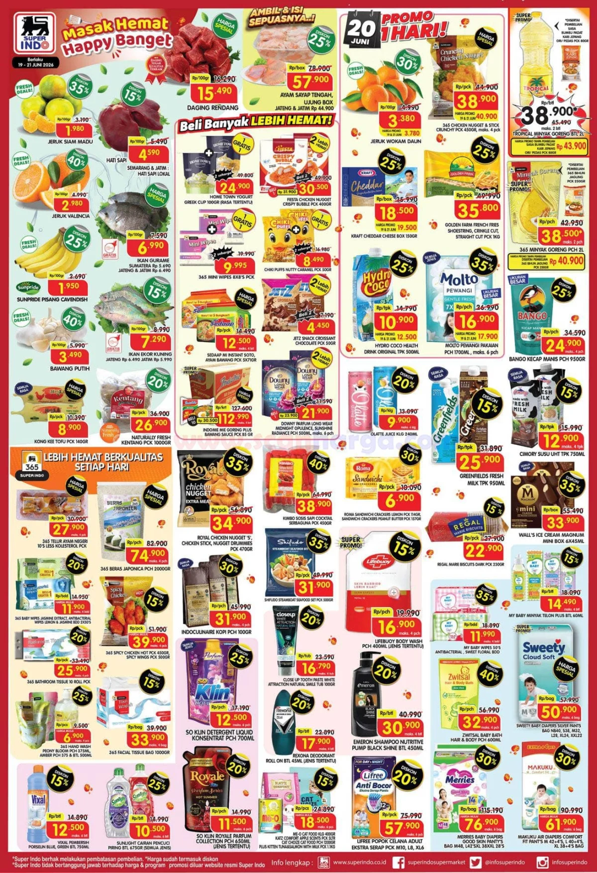 Promo JSM Superindo: Hemat Belanja Akhir Pekan 19-21 Juni 2026