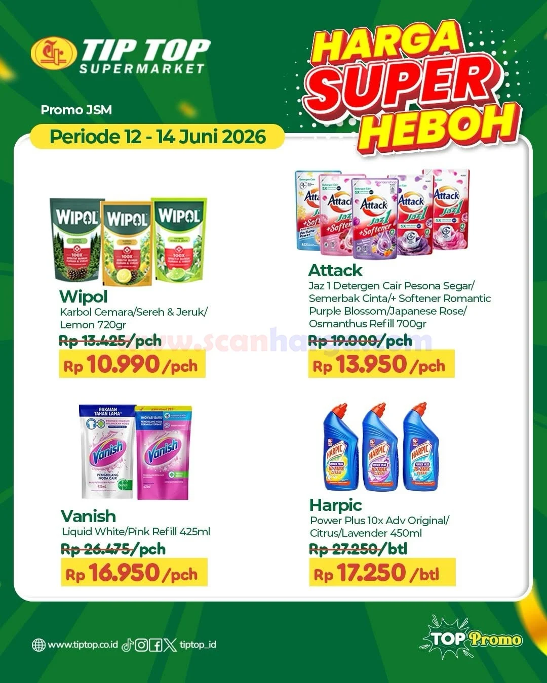 Promo JSM TIPTOP Weekend 12-14 Juni 2026: Belanja Hemat Akhir Pekan!
