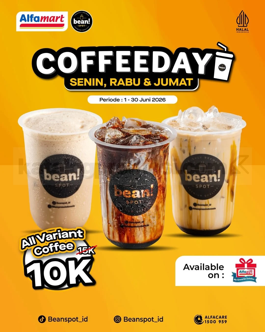 Promo Kopi Bean Spot: Semua Varian Hanya Rp 10.000 di Alfamart