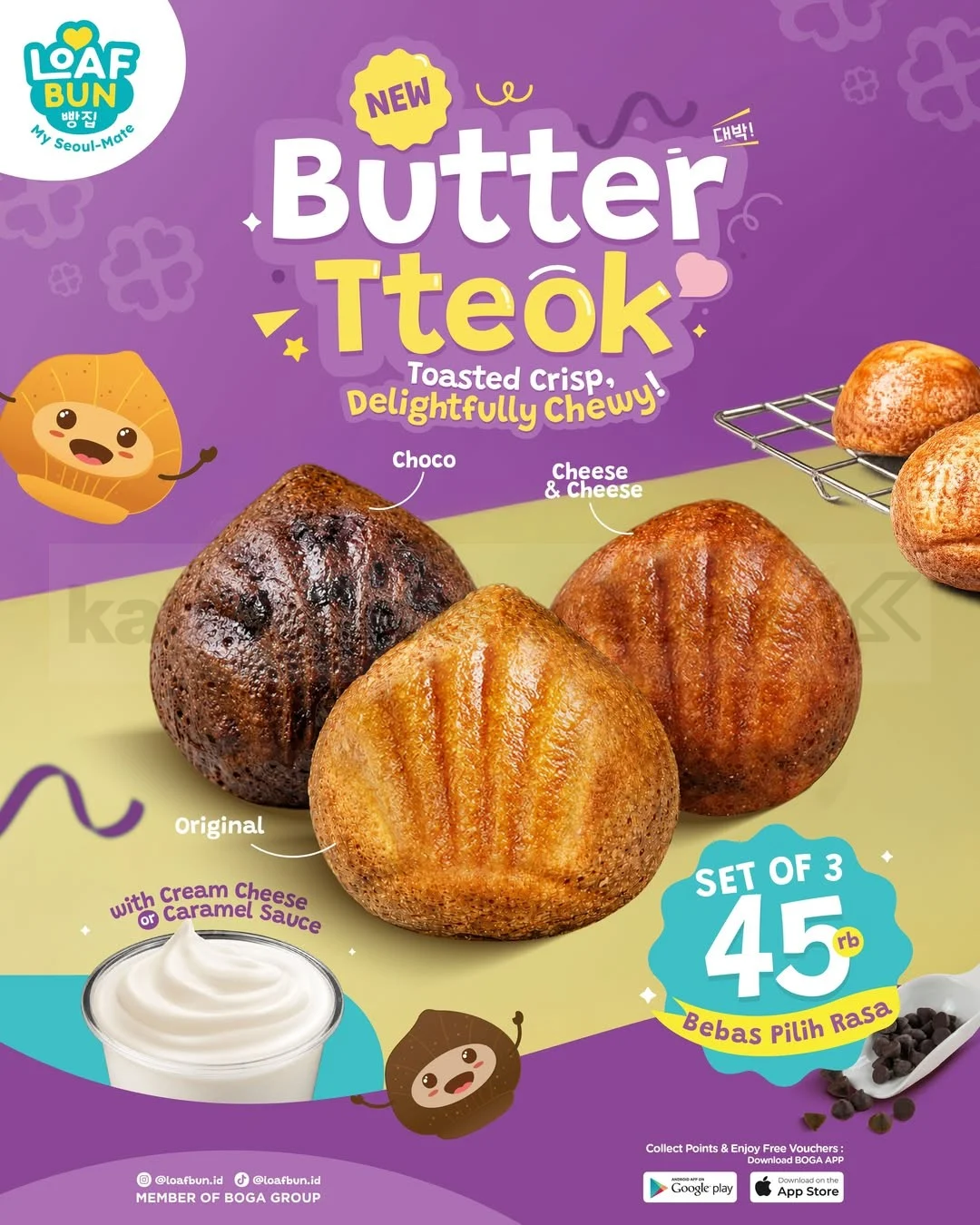 Promo Loaf Bun: Butter Tteok Viral Rp 45 Ribu!