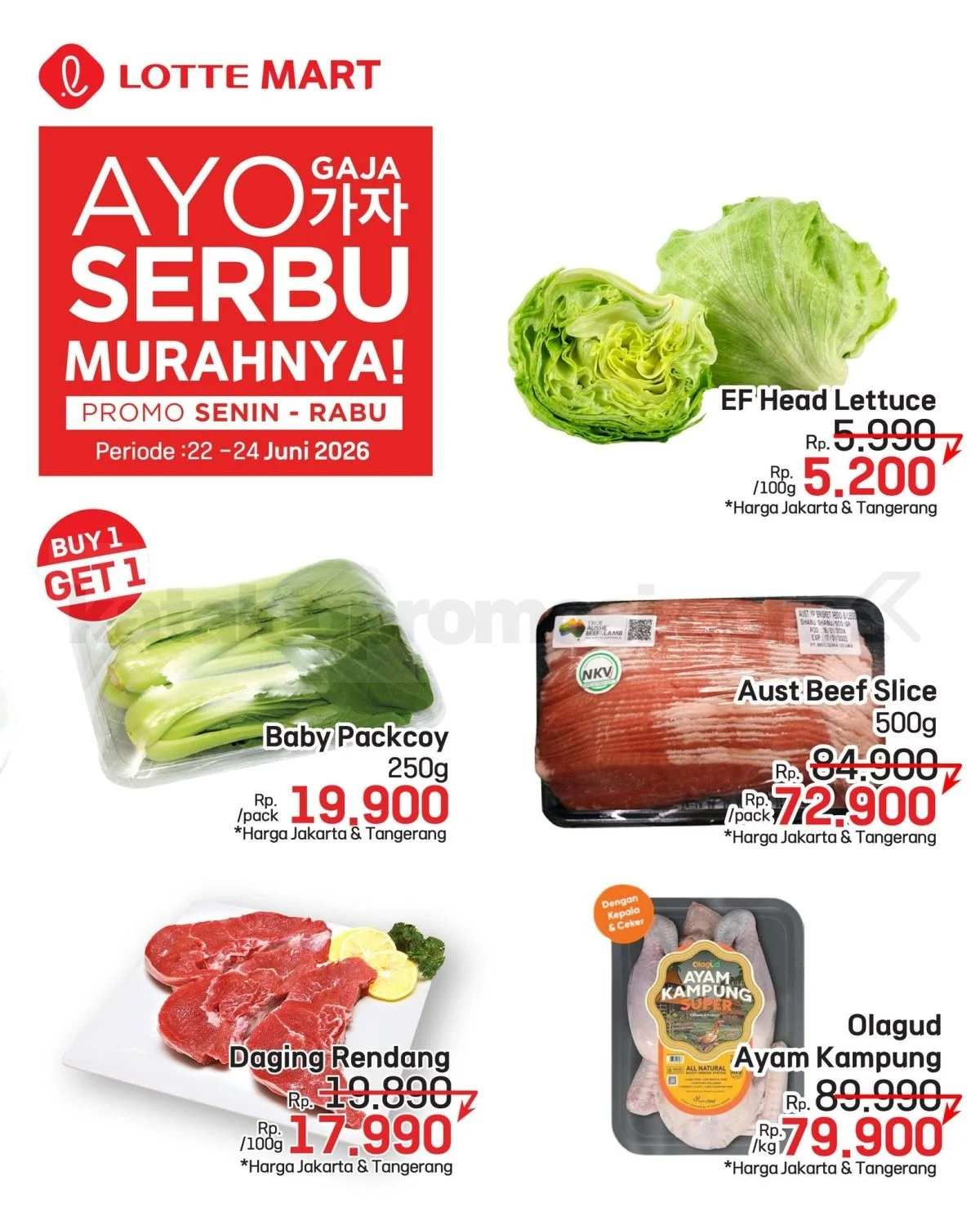 Promo Lotte Mart Weekday Serbu: Diskon Heboh 22-24 Juni 2026!