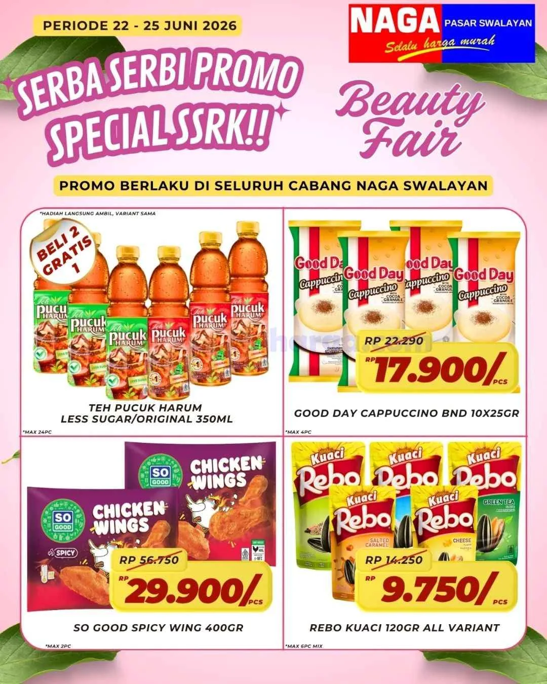 Promo Naga Swalayan: Diskon Weekday 22-25 Juni 2026