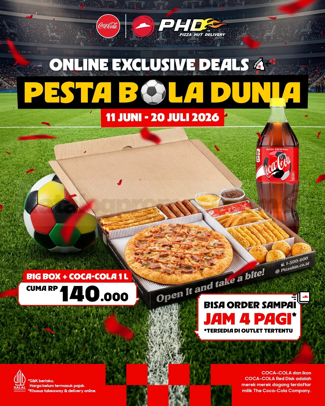 Promo PHD Pesta Bola Dunia: Paket Hemat Rp 140 Ribu Temani Nobar Anda