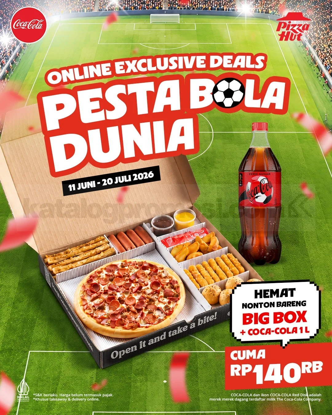 Promo Pizza Hut: Paket Pesta Bola Dunia Hemat Rp 140.000