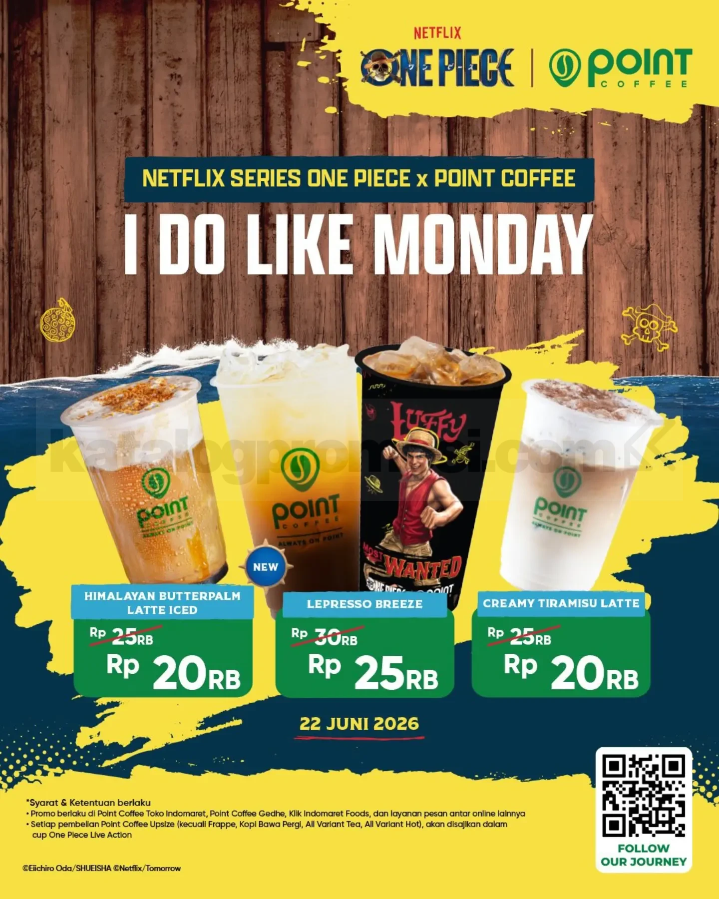 Promo Point Coffee: I Like Monday, Minuman Spesial Rp20 Ribu!
