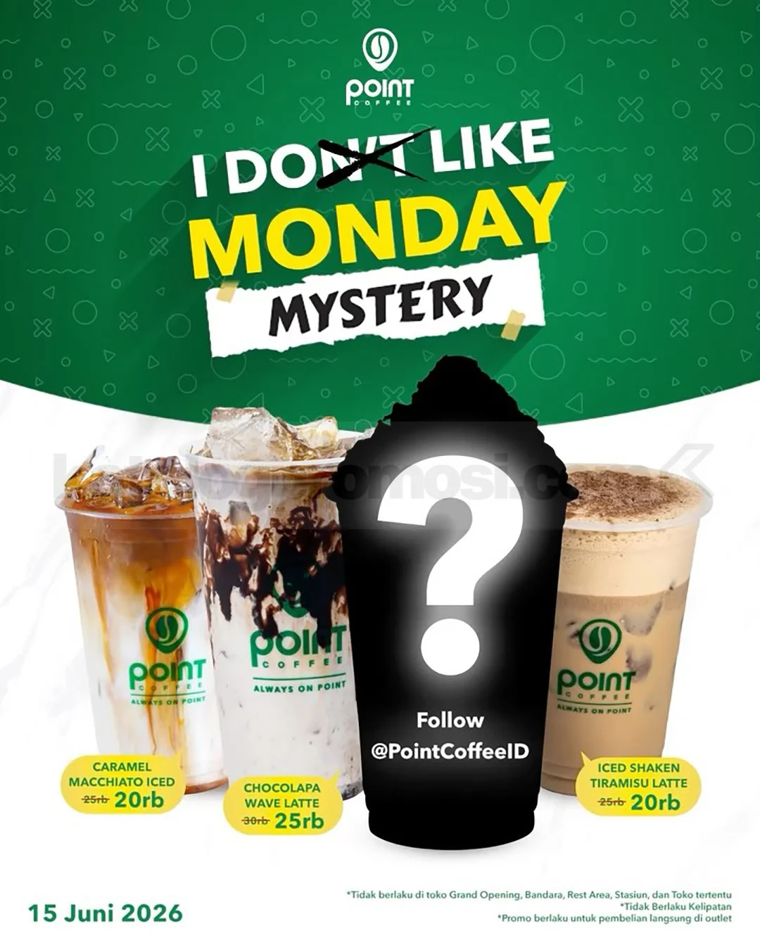 Promo Point Coffee: Senin Makin Semangat dengan Diskon Minuman Pilihan