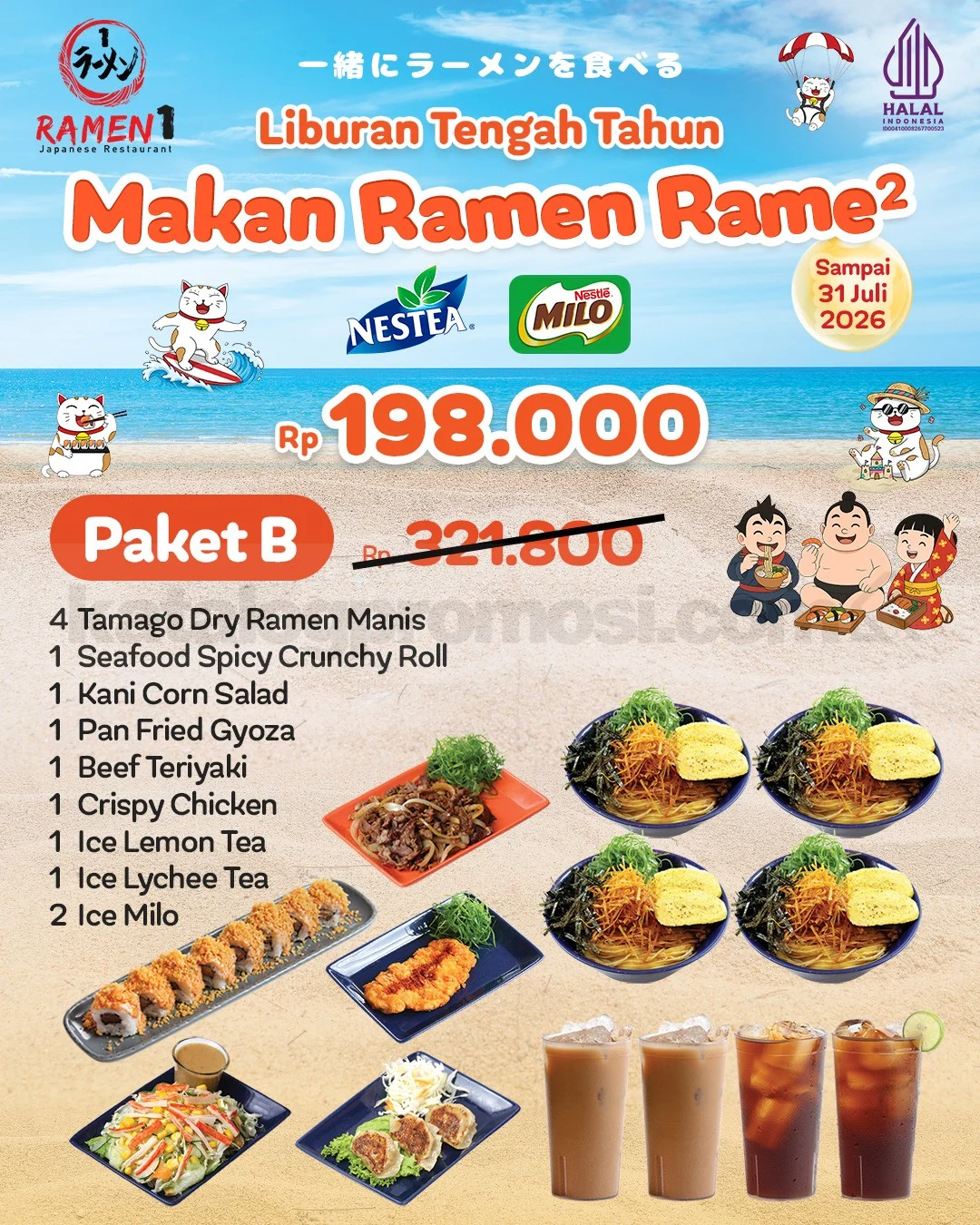 Promo Ramen1: Paket Lengkap Nikmati Ramen & Side Dish!