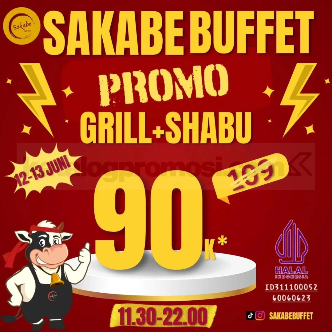 Promo Sakabe: All You Can Eat Grill & Shabu Hanya Rp 90.000!