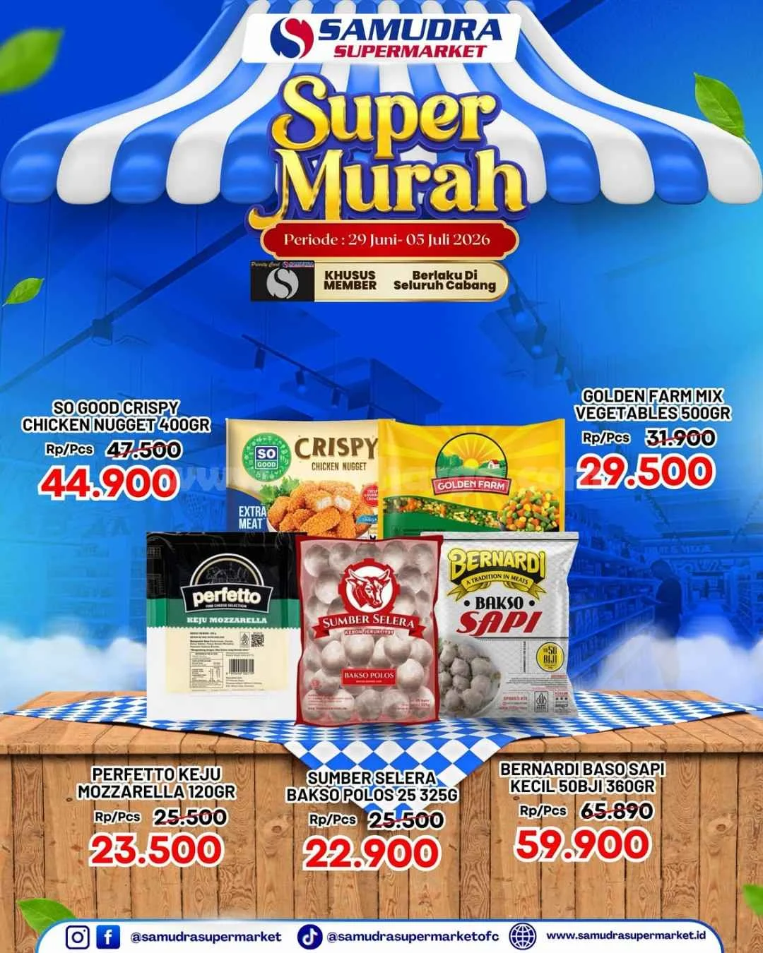 Promo Samudra Supermarket: Banjir Diskon 29 Juni-5 Juli 2026