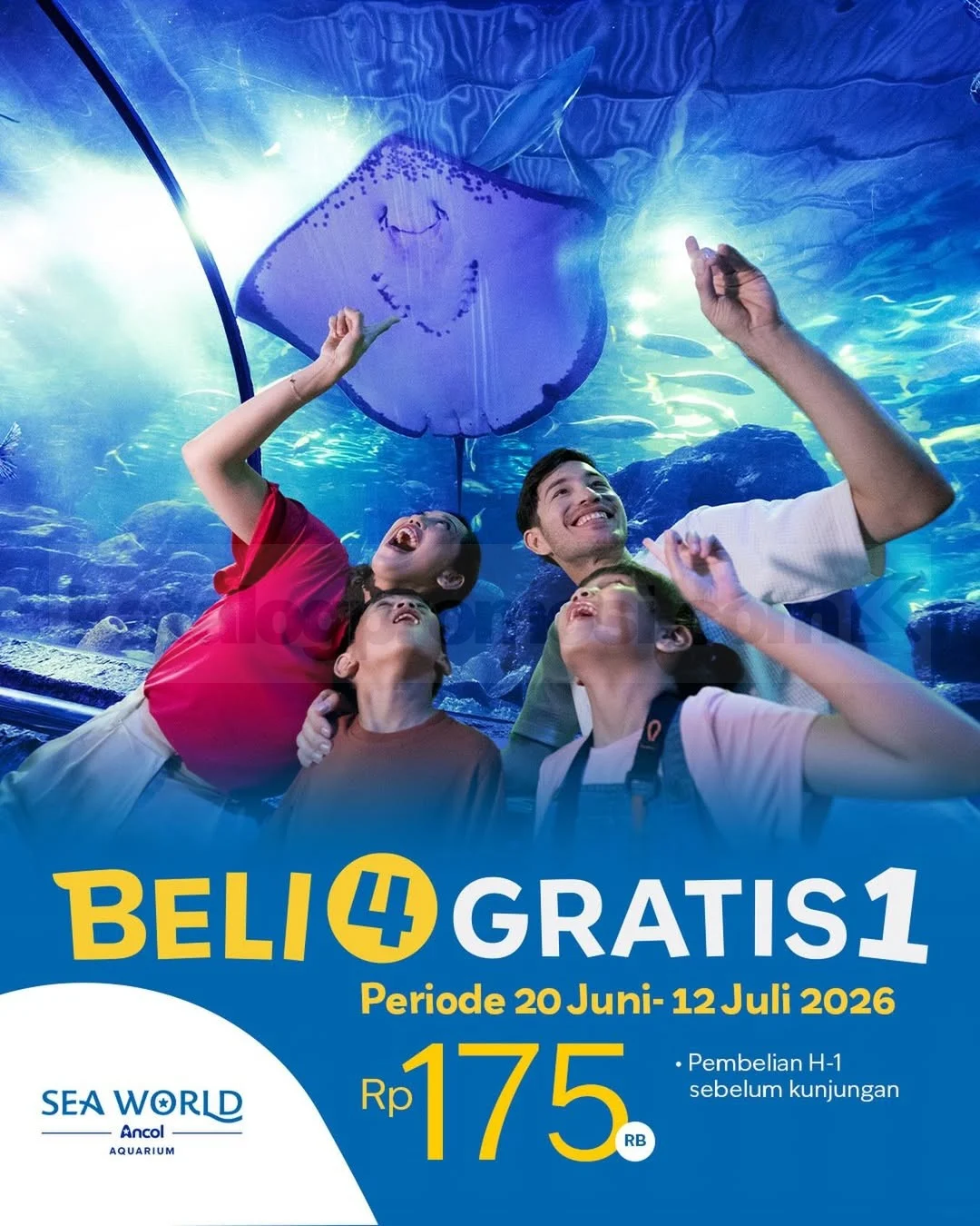 Promo Sea World Ancol: Beli 4 Gratis 1 Tiket, Liburan Seru & Hemat!