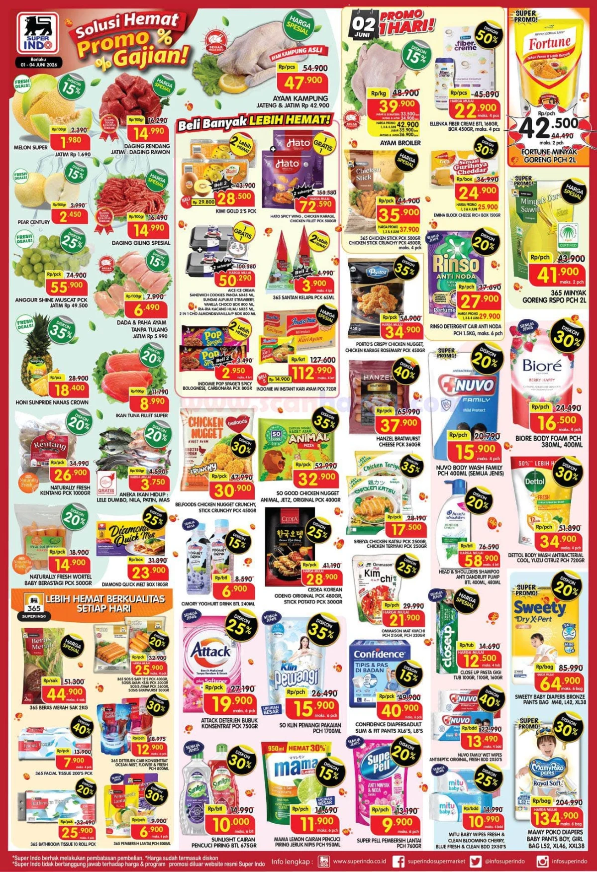 Promo Superindo Weekday 1-4 Juni: Diskon Melimpah Kebutuhan Harian