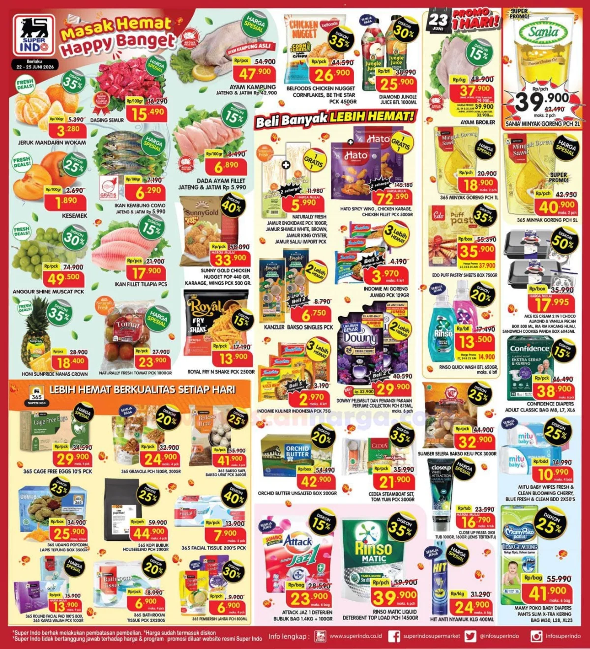 Promo Superindo Weekday 22-25 Juni 2026: Hemat Belanja Kebutuhan Harian