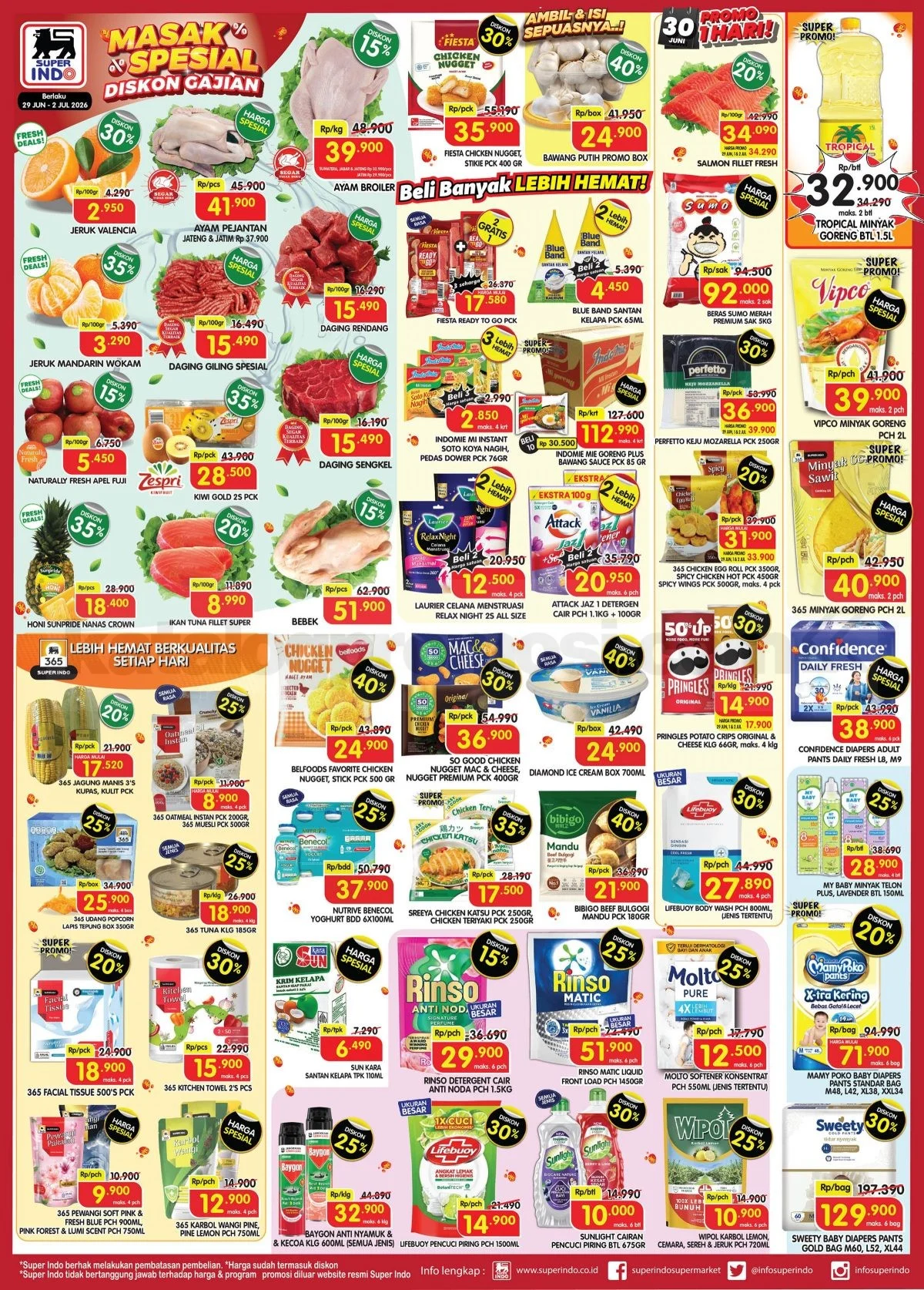 Promo Superindo Weekday: Belanja Hemat 29 Juni - 02 Juli 2026