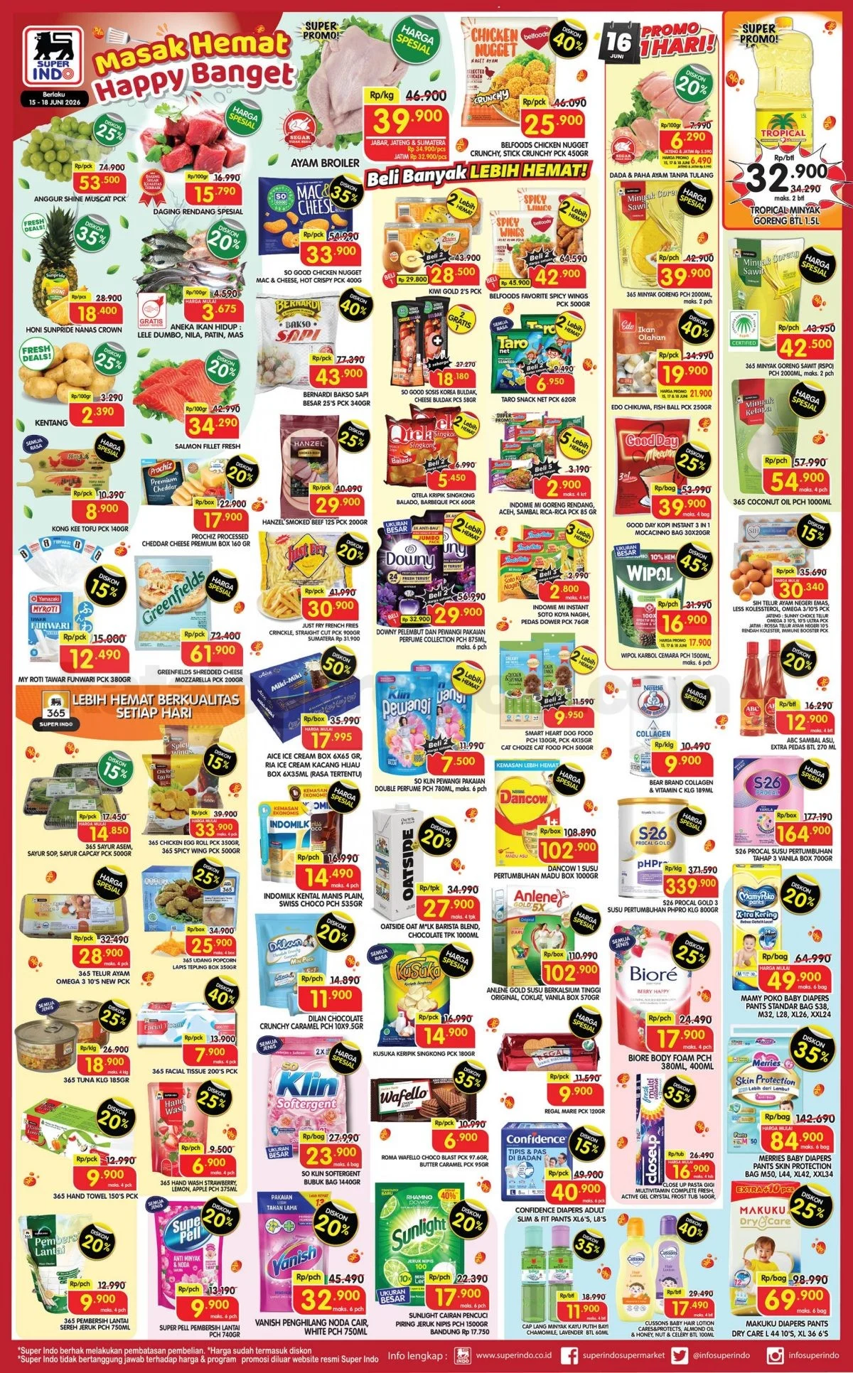 Promo Superindo Weekday: Hemat 15-18 Juni 2026