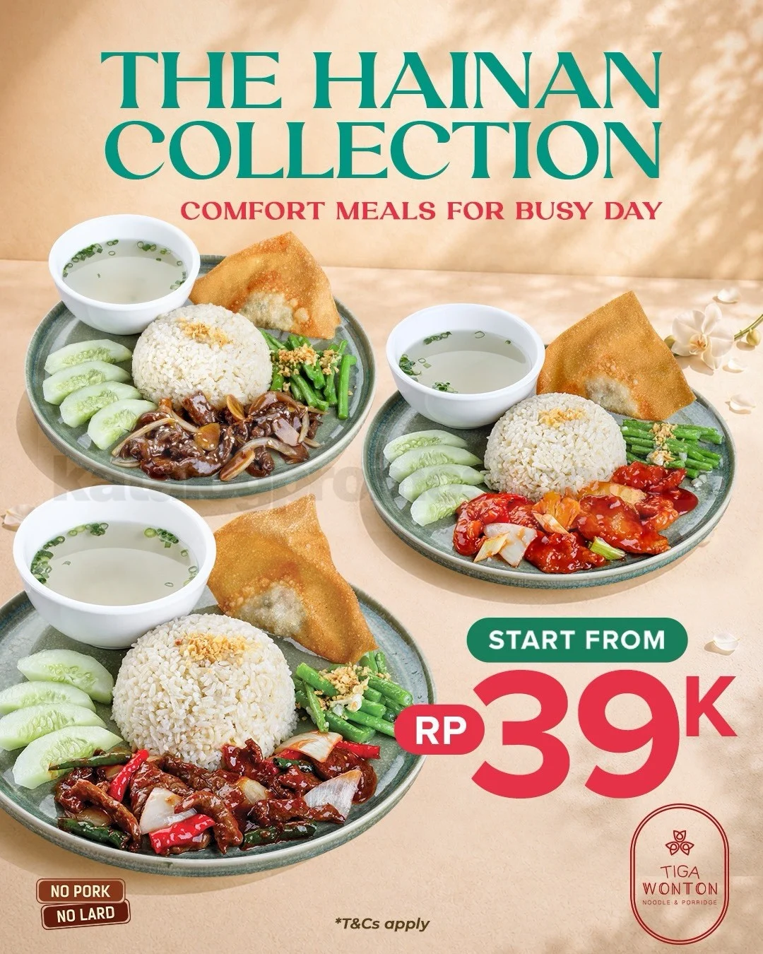 Promo Tiga Wonton: Comfort Meal Hainan Hemat Mulai 39 Ribu