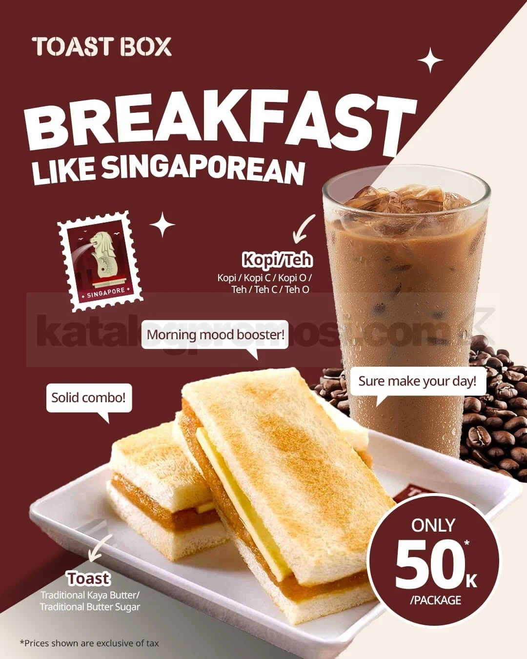 Promo Toast Box: Nikmati Kopi & Toast Hemat Rp 50 Ribu Seharian