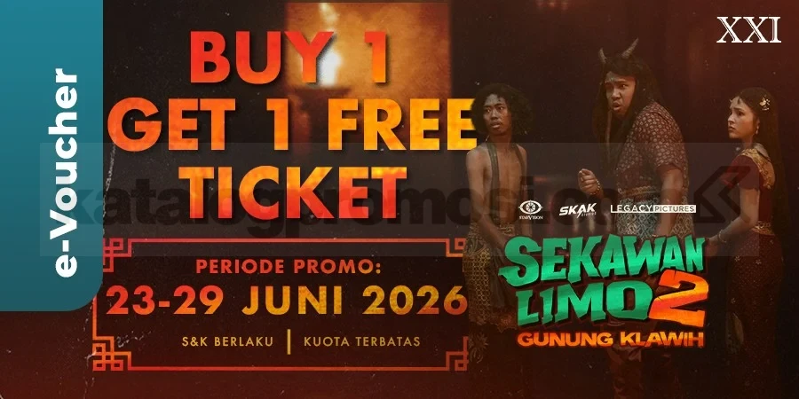 Promo XXI: Beli 1 Gratis 1 Film Sekawan Limo 2, 23-29 Juni 2026
