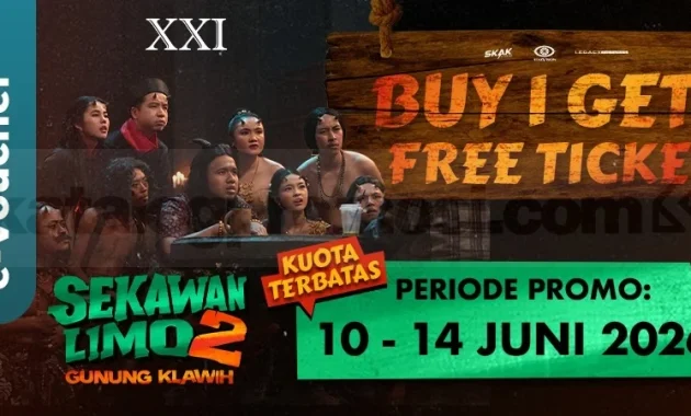 promo xxi beli 1 gratis 1 film sekawan limo 2 gunung klawih