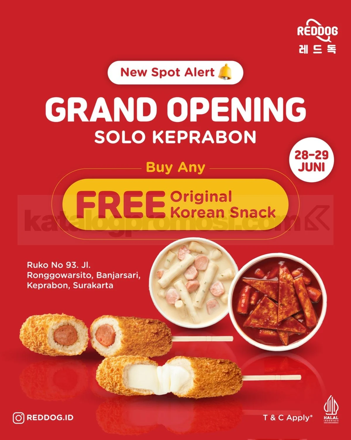 Reddog Solo: Grand Opening Beri Snack Korea Gratis!