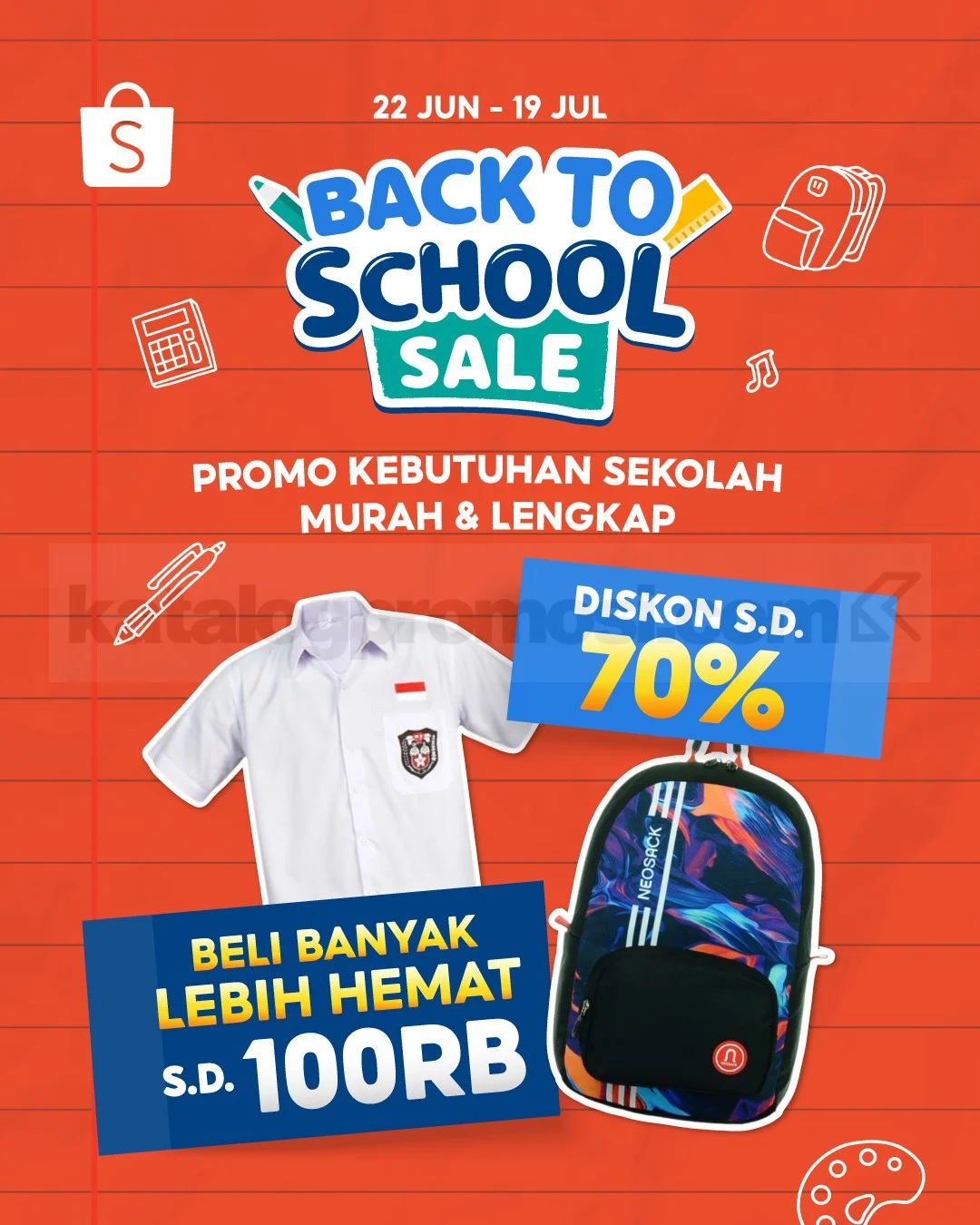 Shopee Back to School Sale: Diskon Besar, Siap Sekolah Ceria!