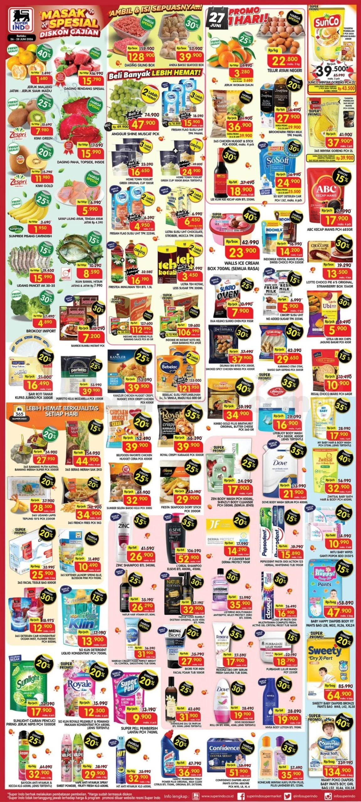 Superindo JSM 26-28 Juni: Promo Akhir Pekan Super Hemat!