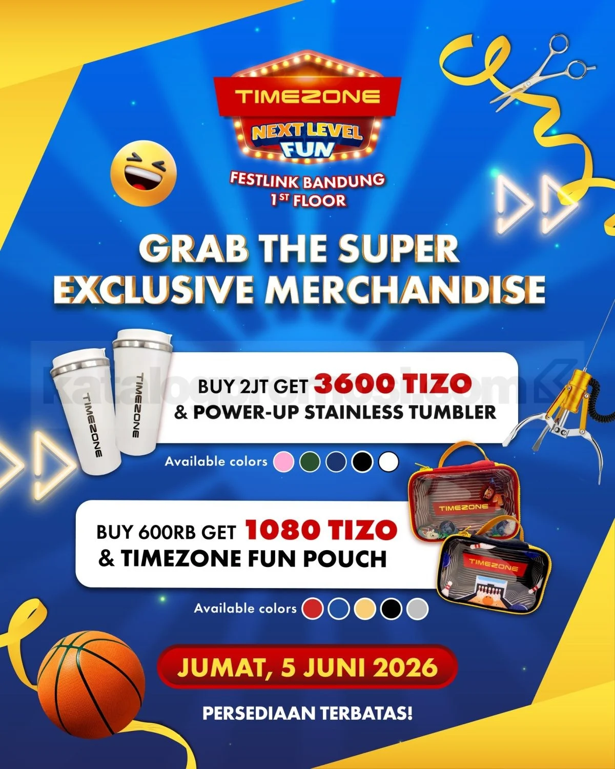 Timezone Bandung Buka, Tawarkan Bonus Tizo & Merchandise
