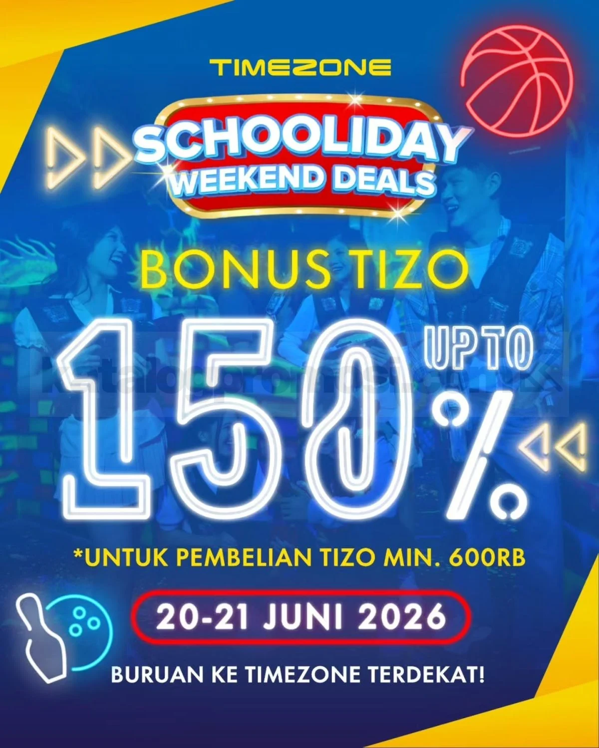 Timezone Tawarkan Bonus Tizo 150% Akhir Pekan Ini!