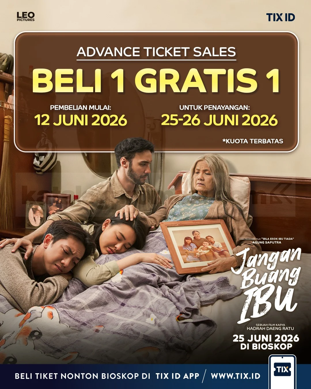 TIX ID: Beli 1 Gratis 1 Tiket Film 'Jangan Buang Ibu'