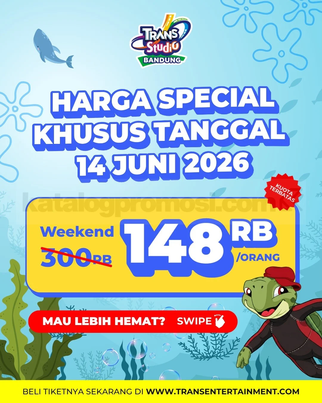 Trans Studio Bandung Gelar Flash Sale Tiket Rp118 Ribu