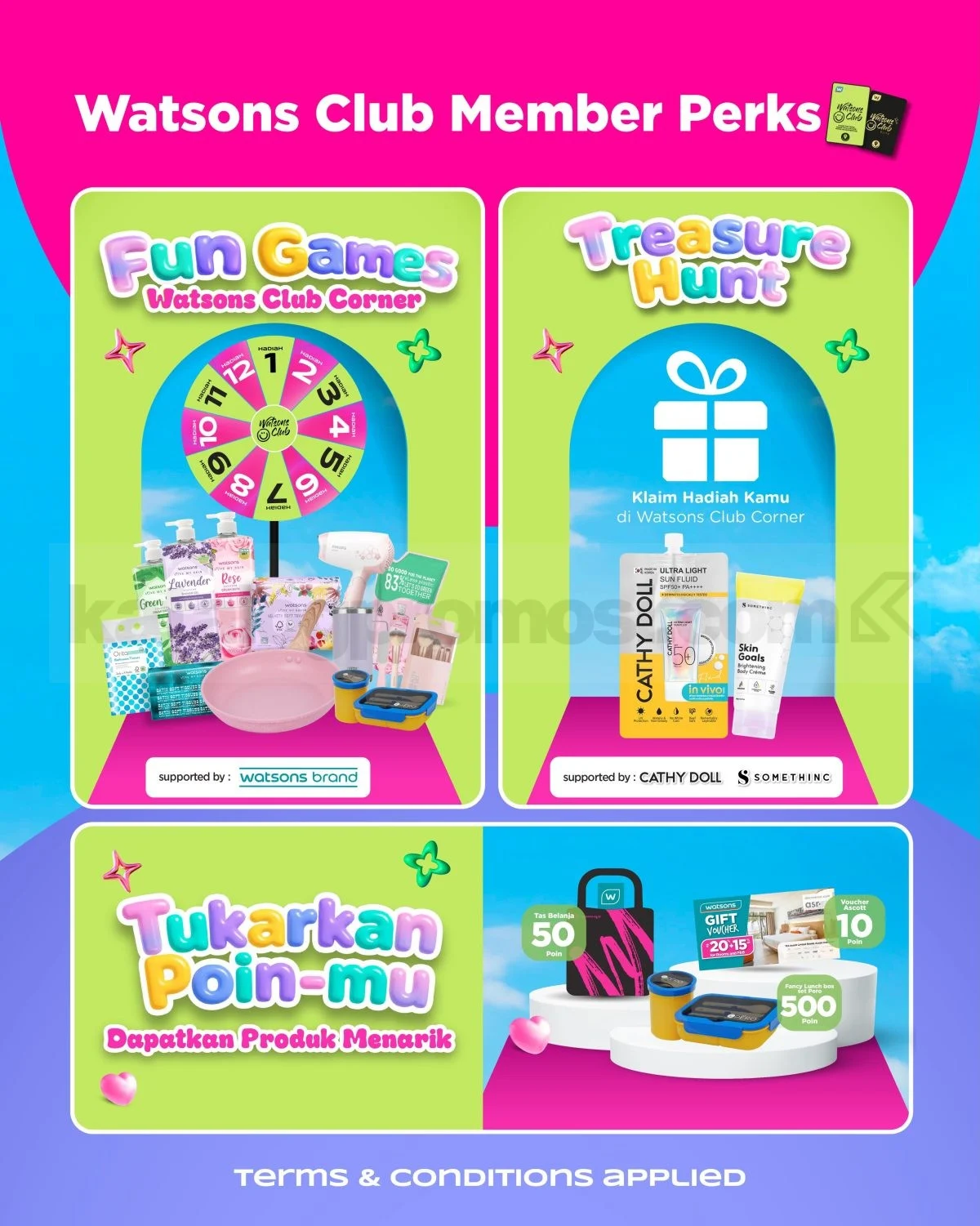 Watsons Beauty Bazaar: Diskon Hingga 50% di Kota Kasablanka