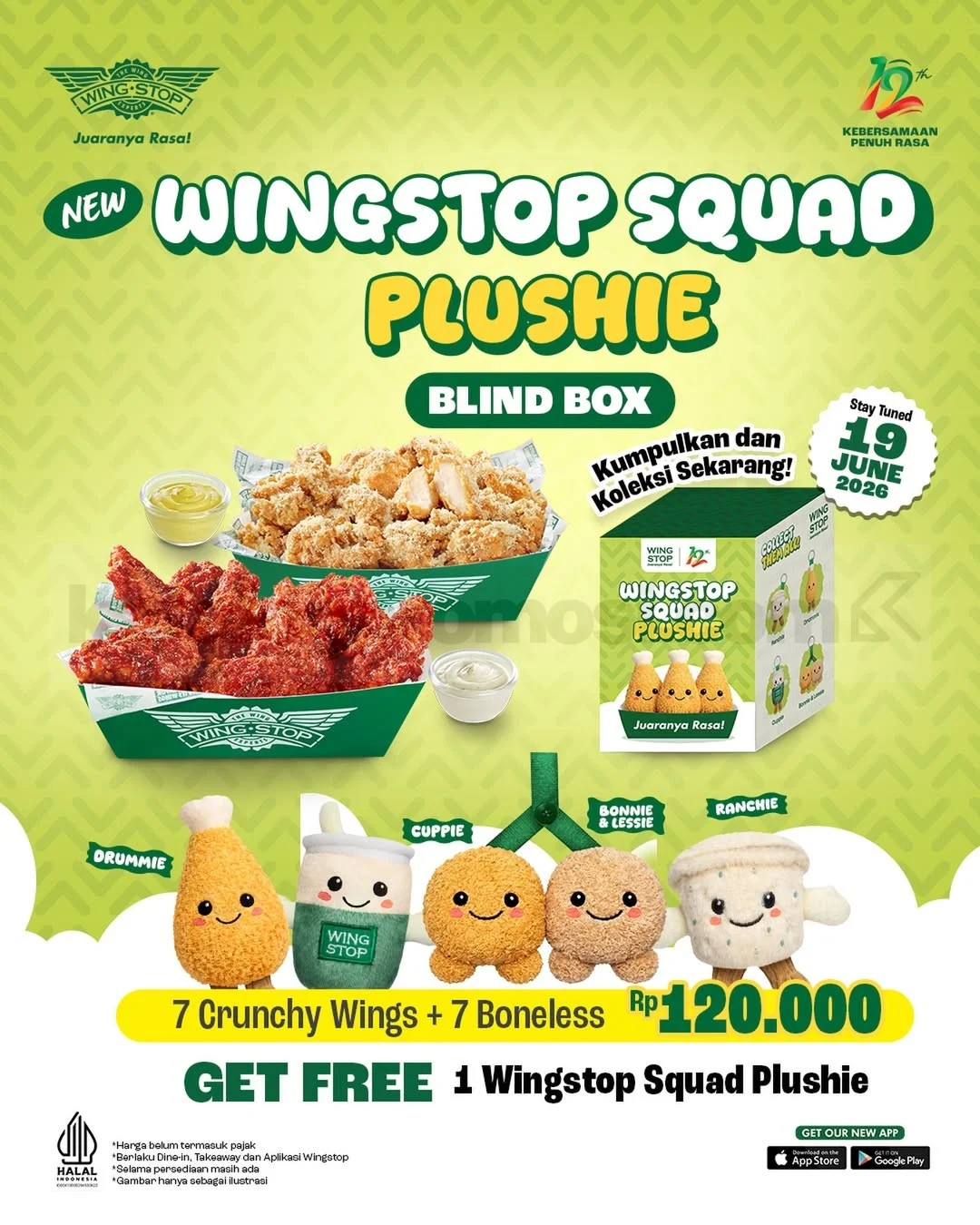 Wingstop Bagikan Plushie Lucu Gratis Mulai 19 Juni 2026