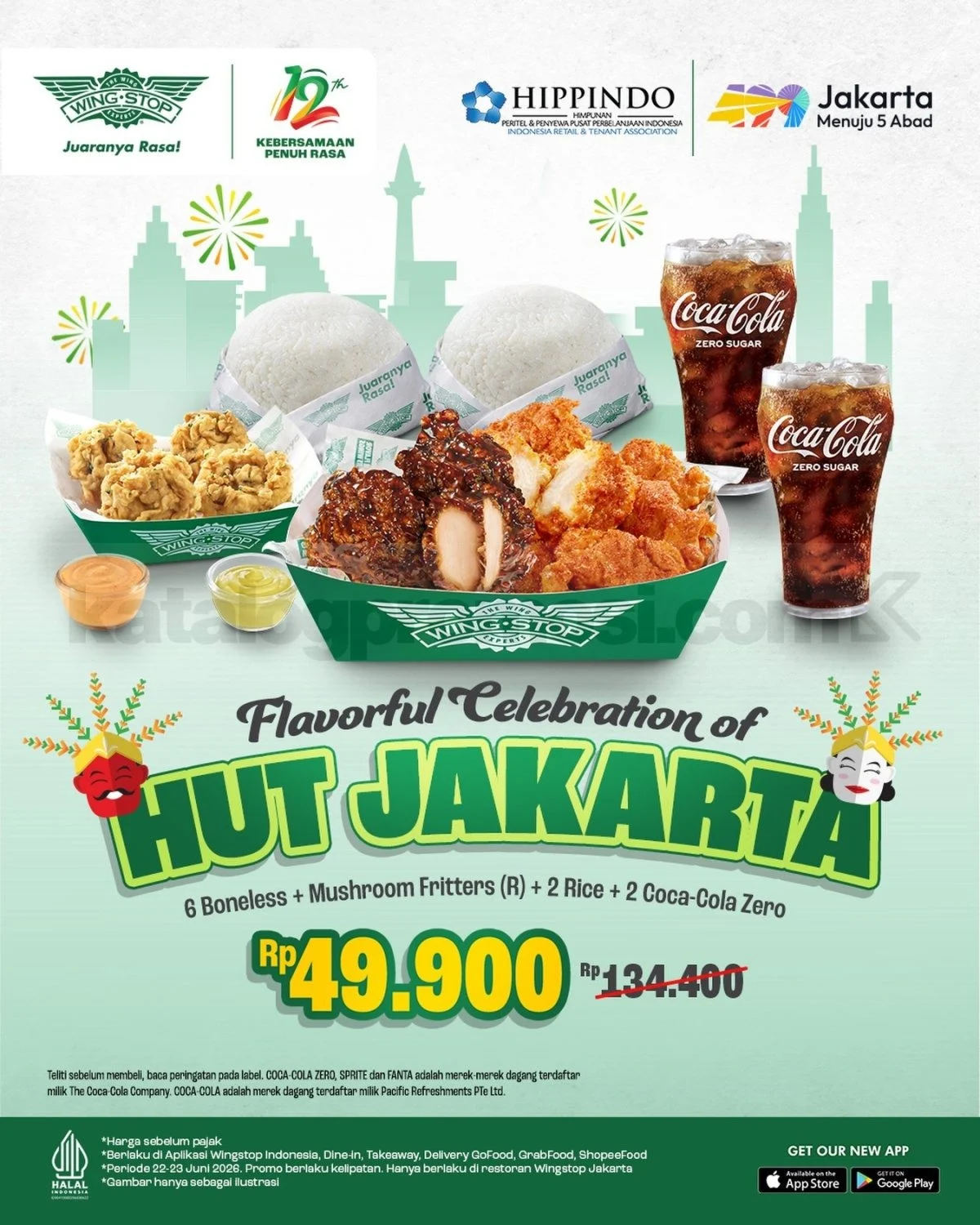 Wingstop Sajikan Promo HUT Jakarta 499, Paket Hemat Rp 49.900