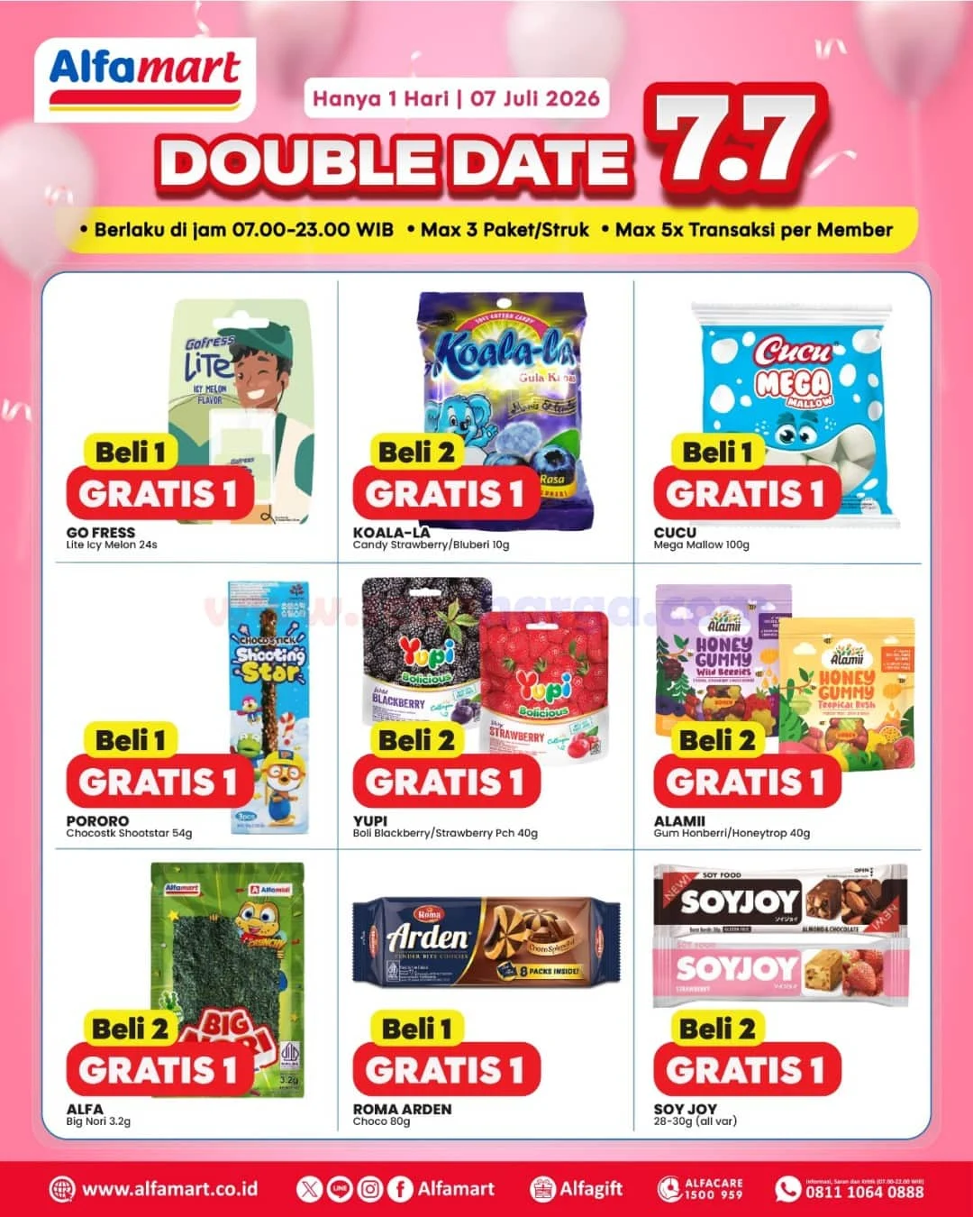 Alfamart 7.7: Promo Spesial Beli 1 Gratis 1 & Diskon Menarik