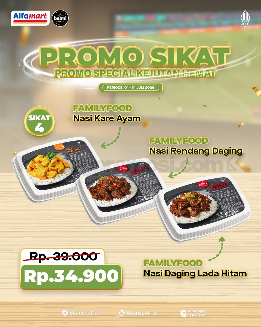 BeanSpot SIKAT Menu Pilihan Mulai Rp. 10.900 Juli 2026