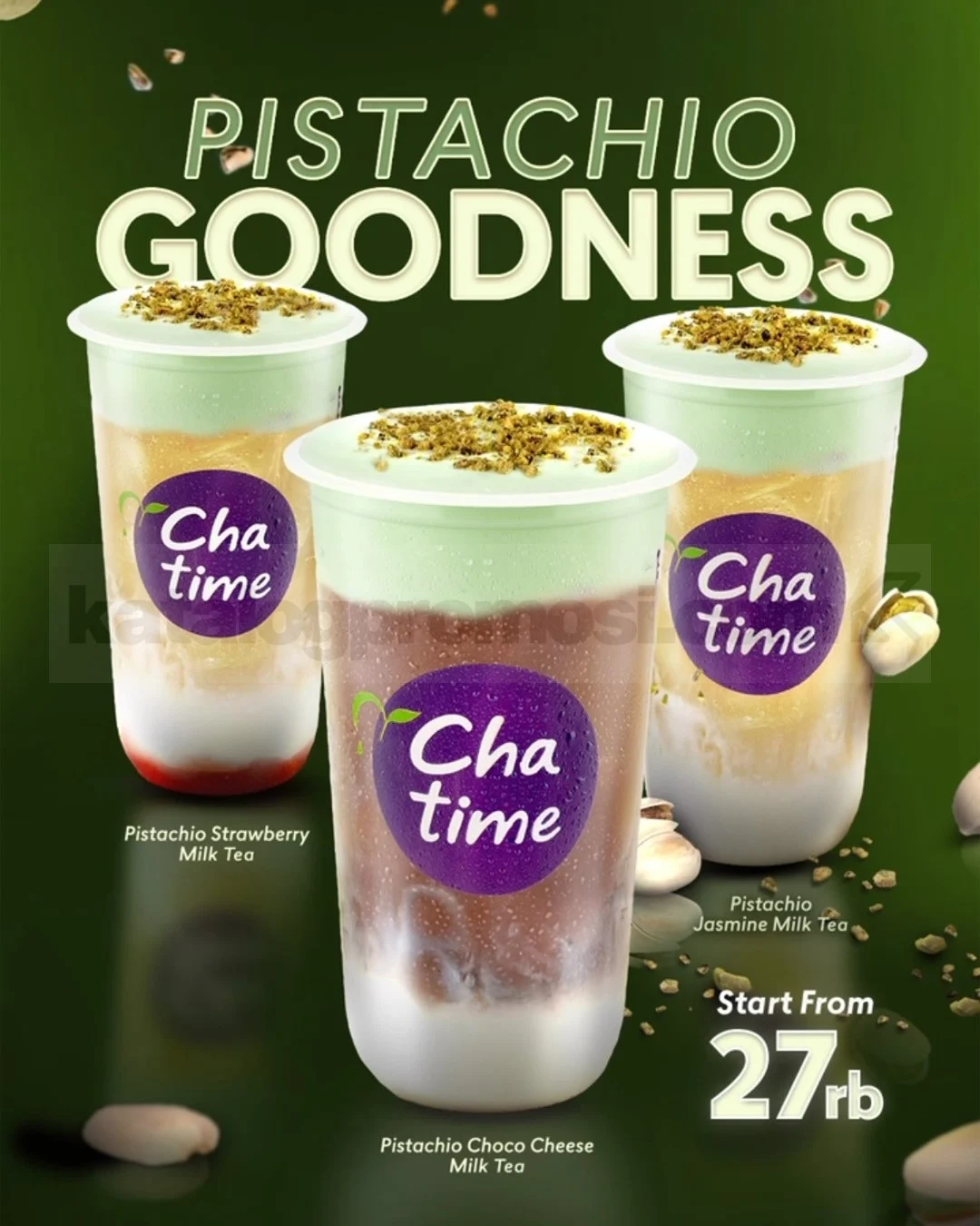 Chatime Pistachio Series: Sensasi Creamy & Renyah Mulai Rp27.000