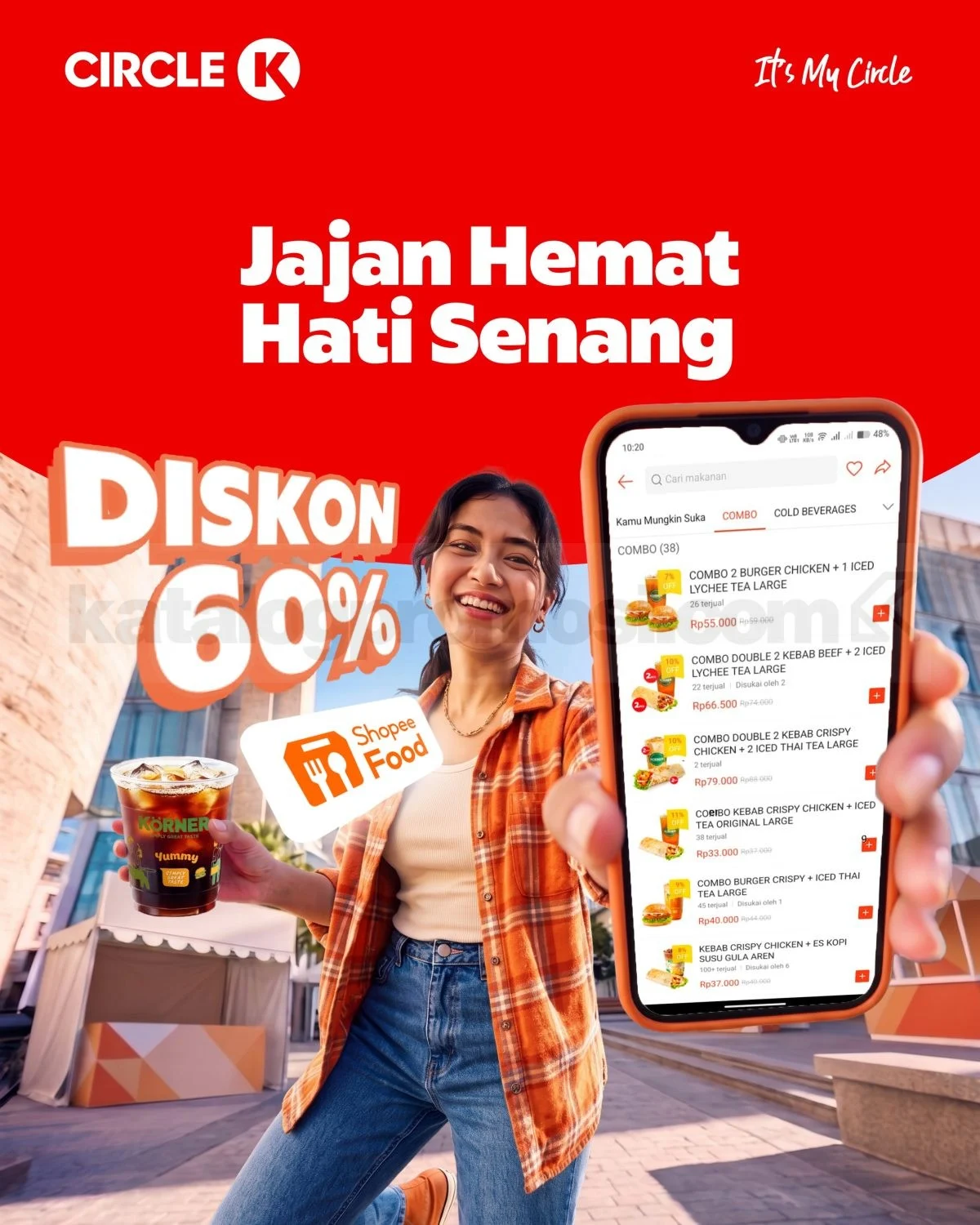 Circle K ShopeeFood: Jajan Hemat Diskon 60% di Semua Menu