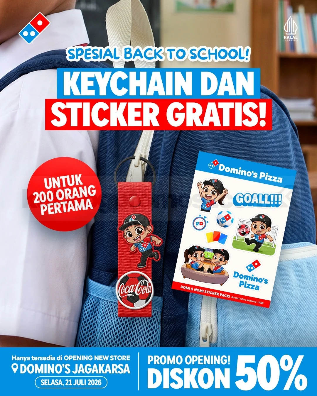 Domino's Jagakarsa: Buka dengan Diskon 50% & Hadiah Eksklusif!