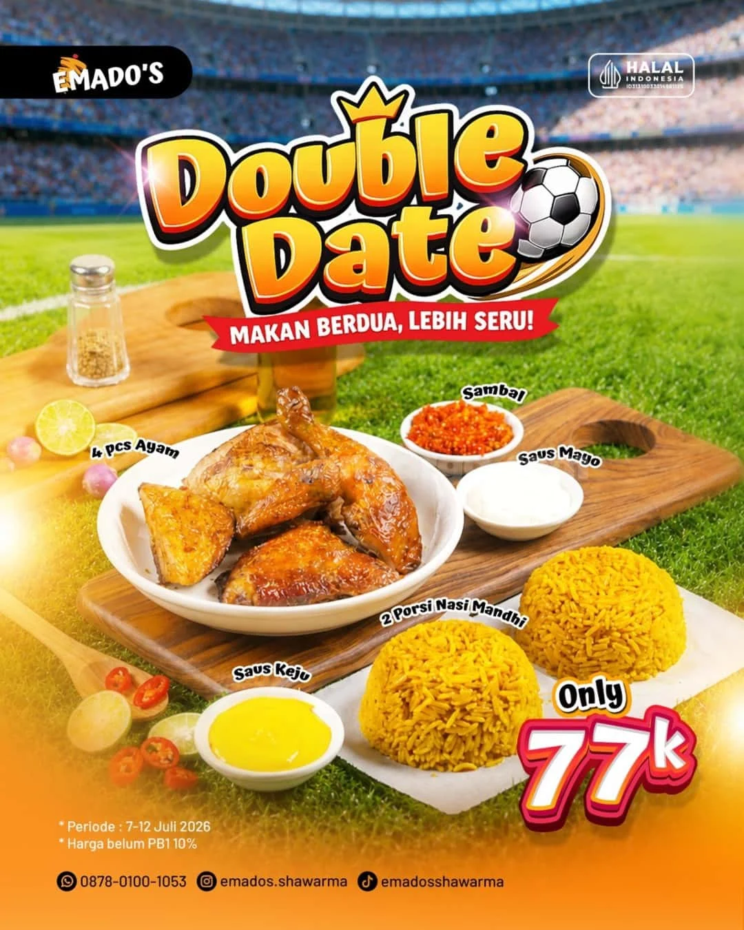 Emados Tawarkan Paket Double Date Rp 77 Ribu Spesial 7.7