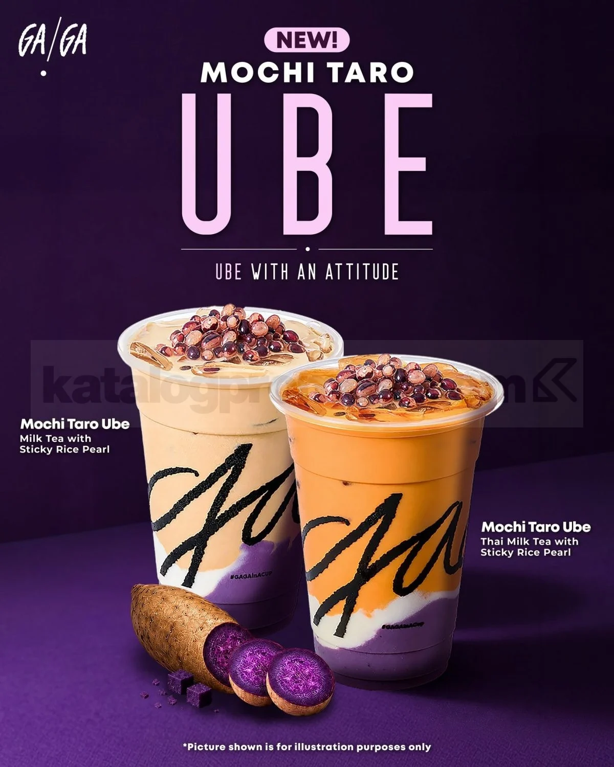 Gaga Hadirkan Sensasi Mochi Taro Ube: Perpaduan Unik Empat Lapisan Rasa!