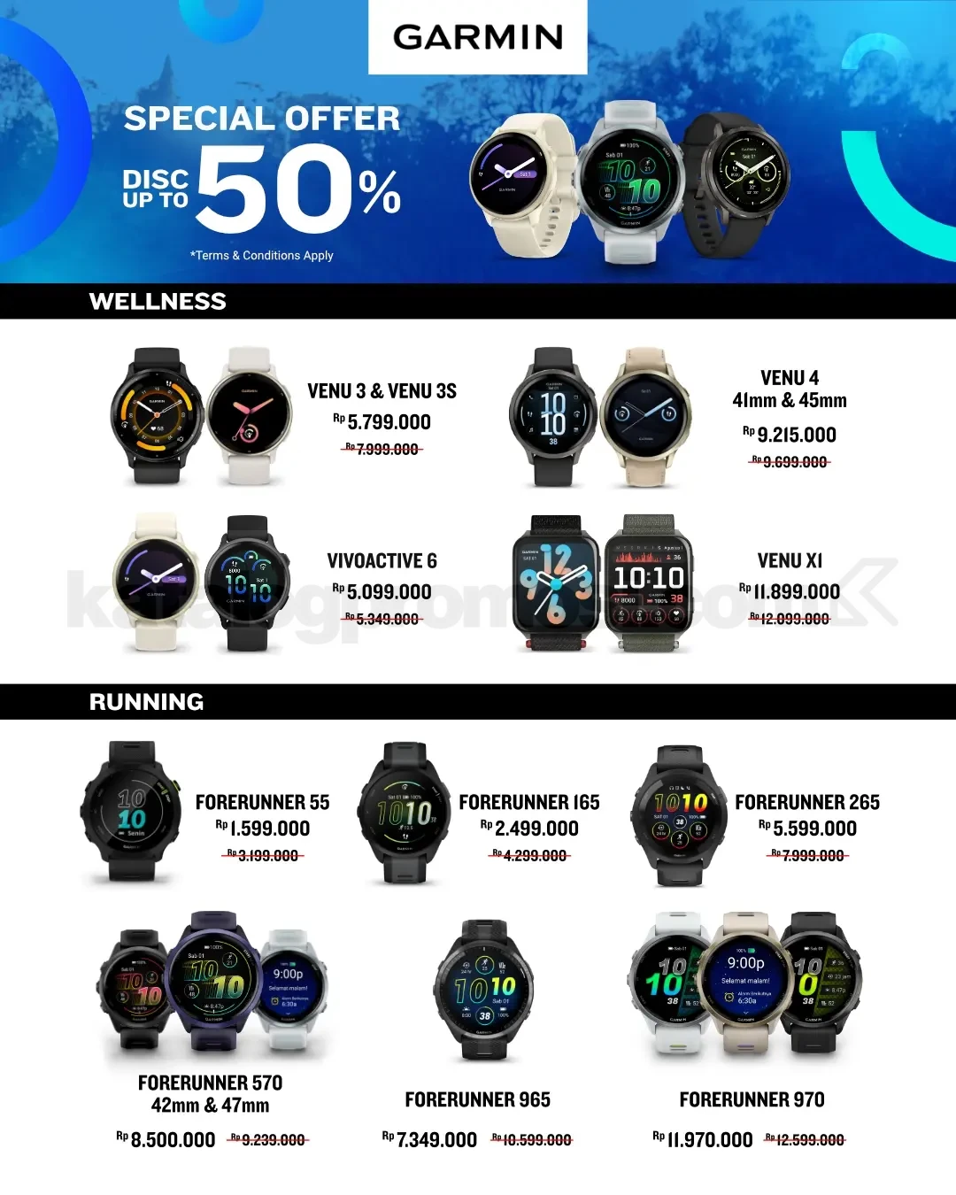 Garmin BRI Wellness: Diskon 50% & Cashback Rp300.000!