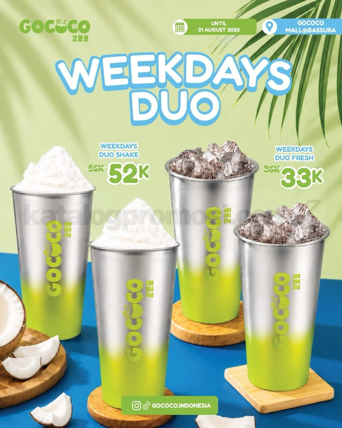 GOCOCO Weekdays Duo: Segarkan Harimu Mulai 33rb!