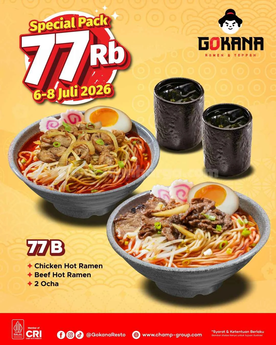 Gokana Hadirkan Promo Spesial 7.7, Paket Hemat Mulai Rp 77.000