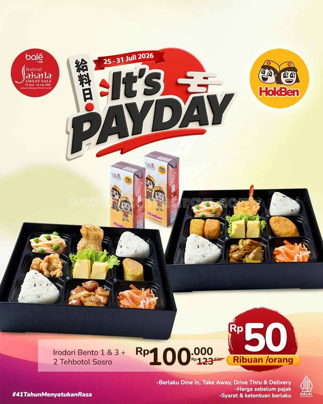 HokBen Payday: Paket Hemat Rp 50 Ribu di Akhir Bulan