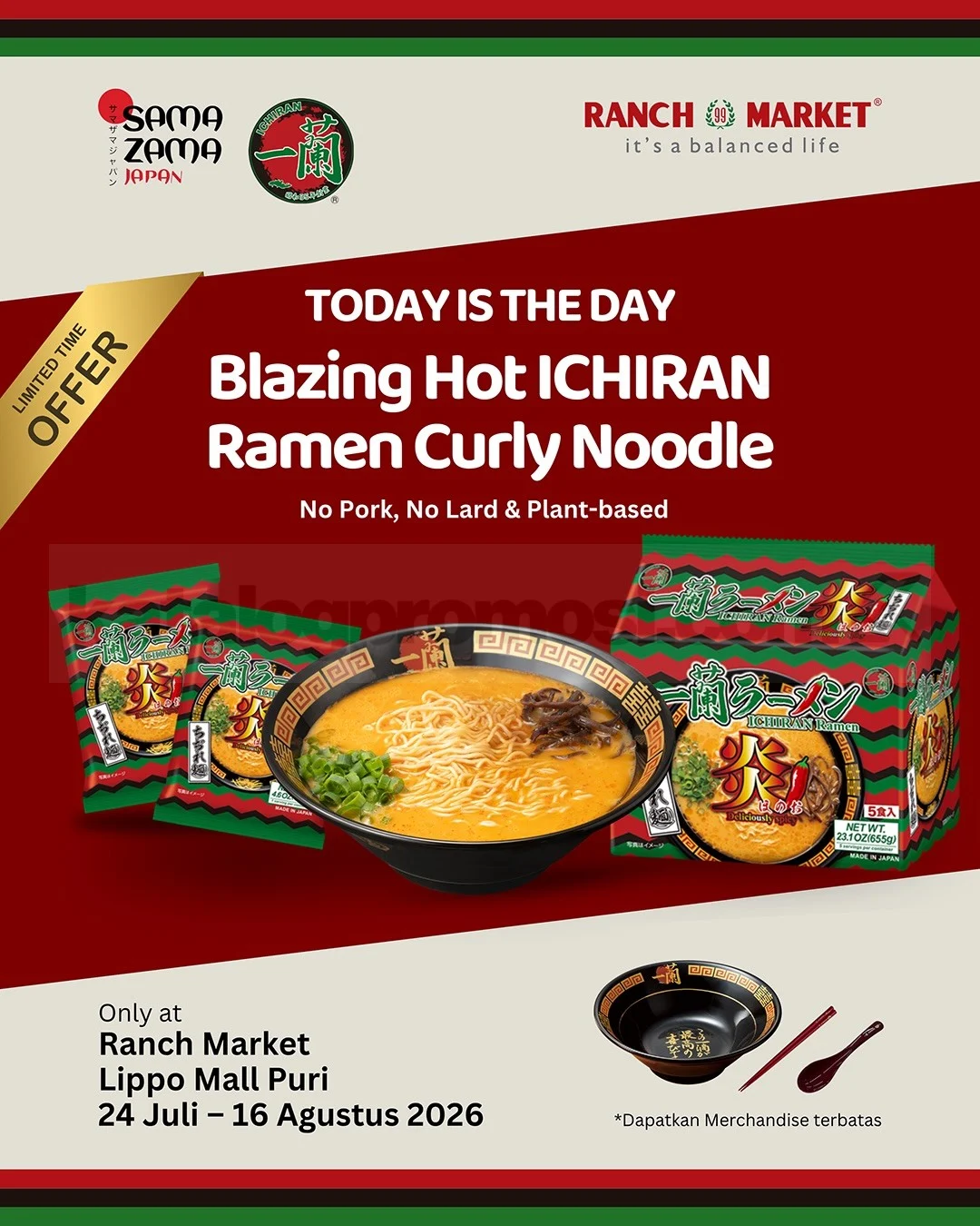 ICHIRAN Hadirkan Ramen Pedas di Lippo Mall Puri