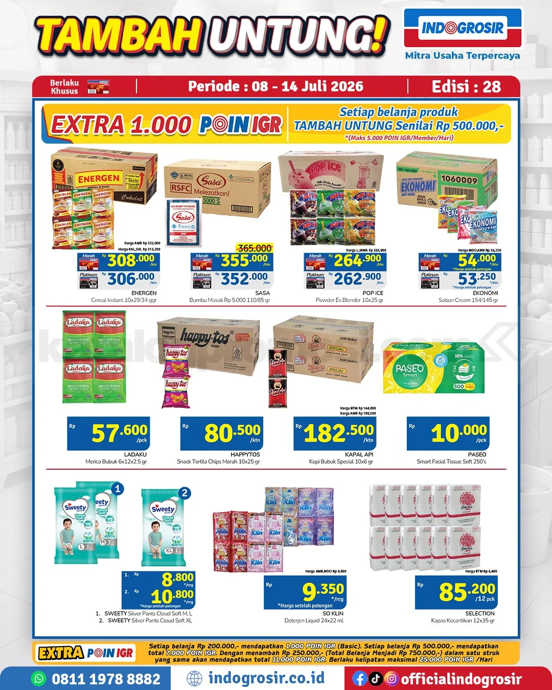 Indogrosir: Promo Tambah Untung 08-14 Juli 2026