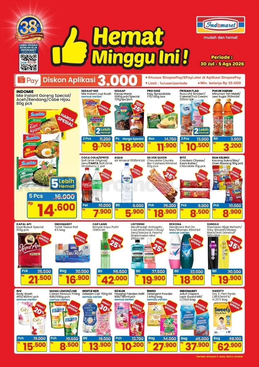 Indomaret: Promo Hemat 30 Juli - 5 Agustus 2026
