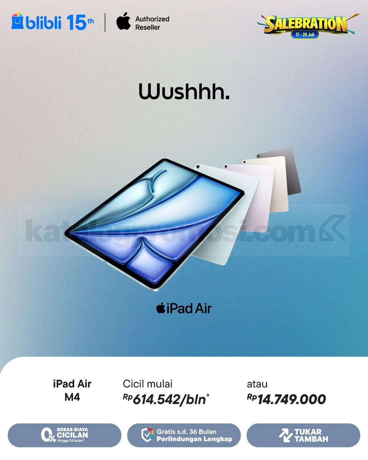 iPad Air M4 Murah di Blibli: Cicilan Mulai 614 Ribu!