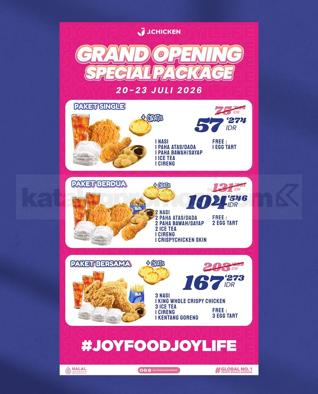 JChicken Surabaya: Diskon 50% Ayam Utuh & Paket Spesial!
