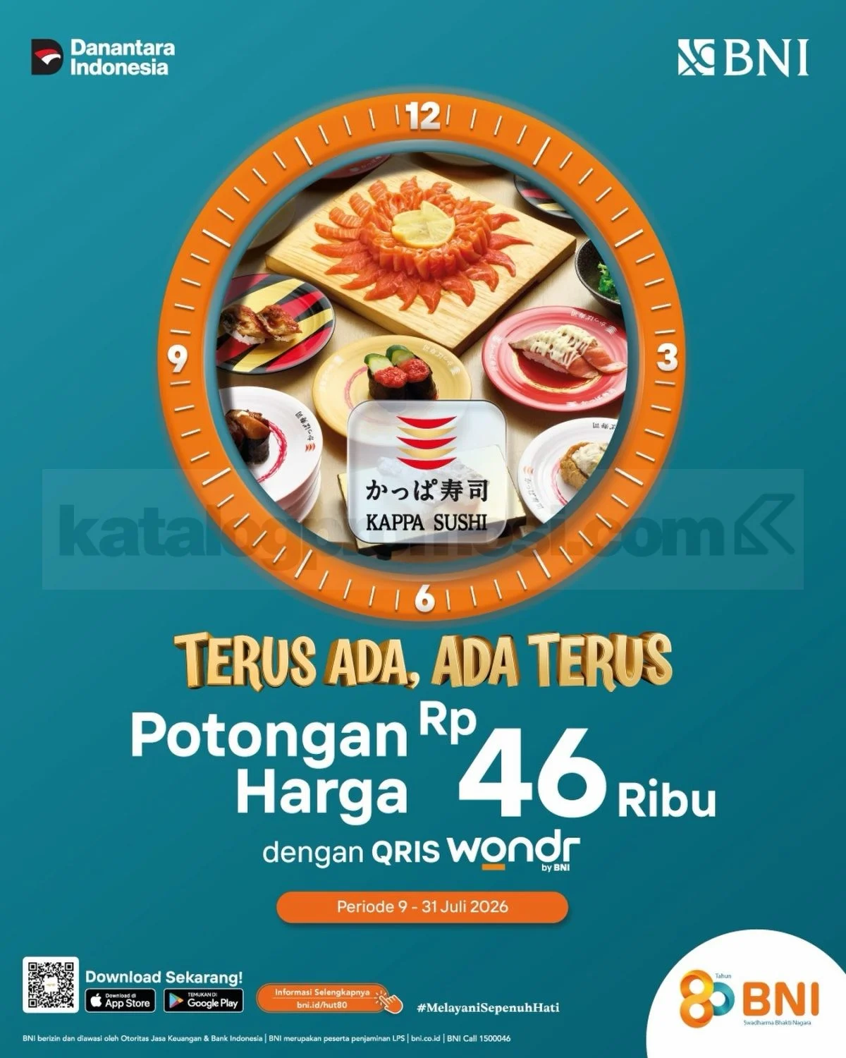Kappa Sushi & BNI: Diskon Rp 46 Ribu untuk Pecinta Sushi!